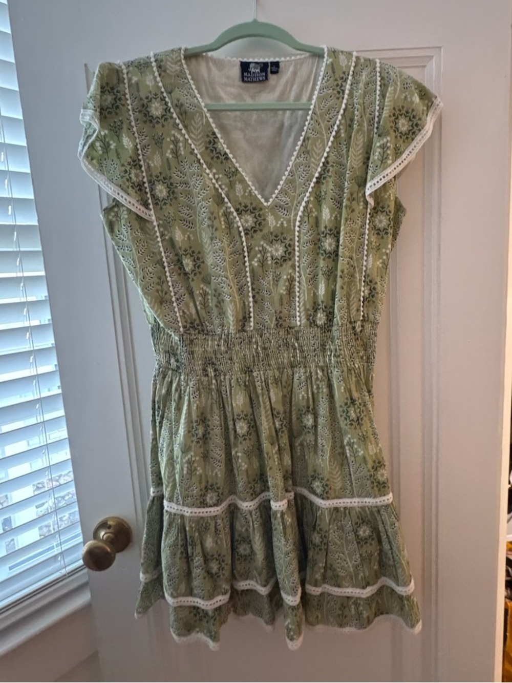 Madison Mathews Mini Dress Large